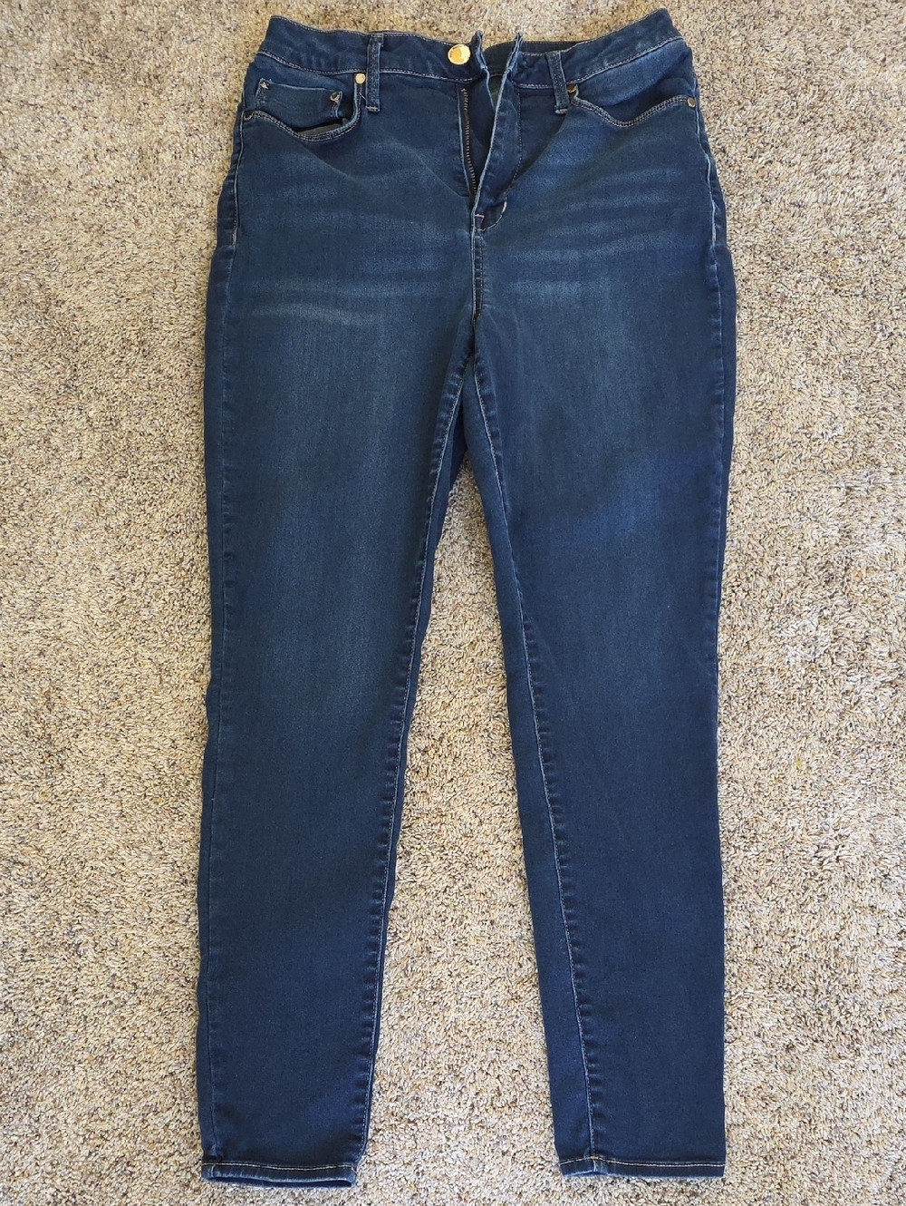 Seven7 Dark Blue Women’s Stretch Skinny Jeans